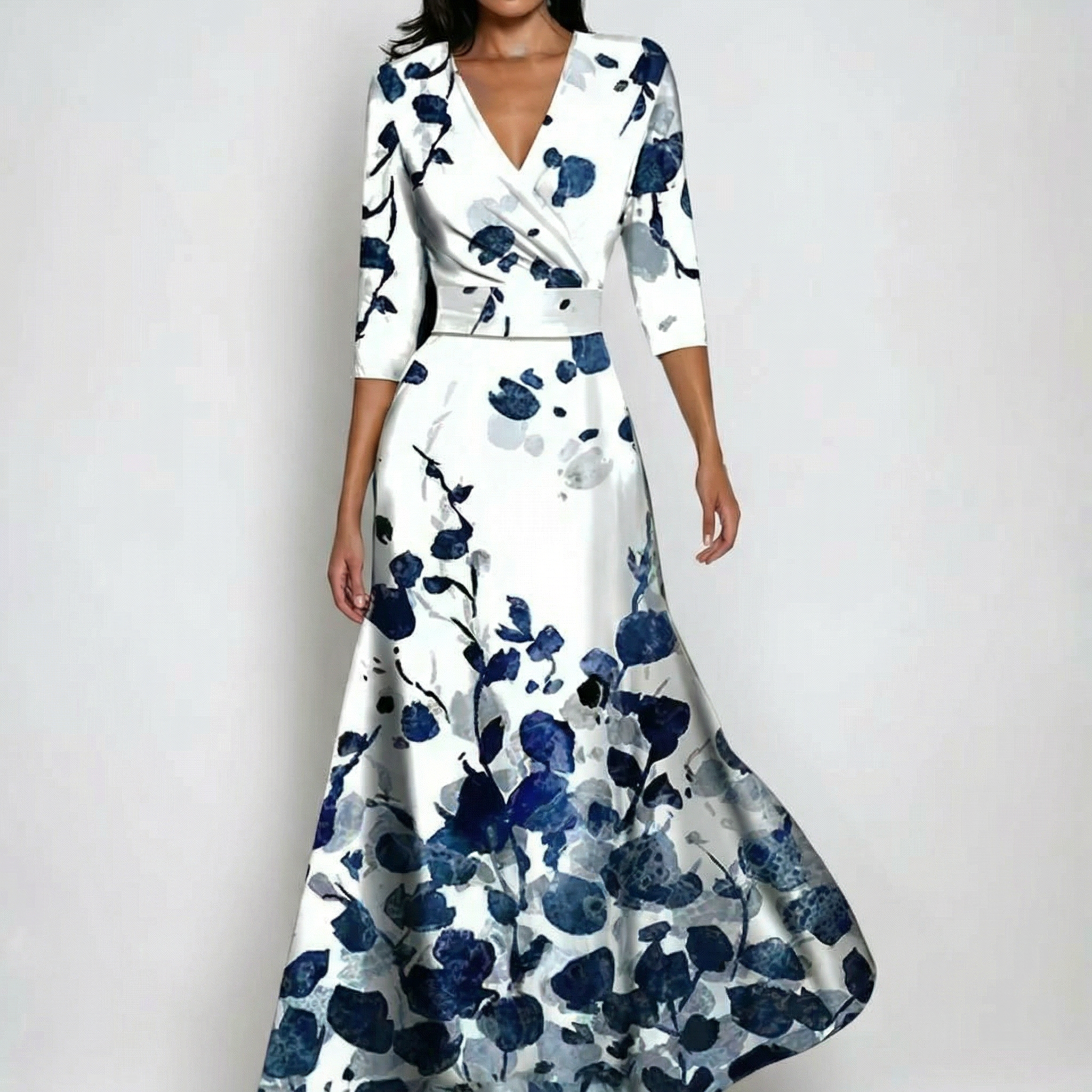 Leona | Robe Élégante à Fleurs