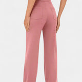 Pantalons Droits Taille Haute et Élastiques Nova