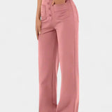 Pantalons Droits Taille Haute et Élastiques Nova