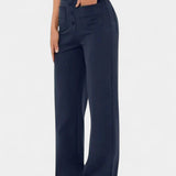 Pantalons Droits Taille Haute et Élastiques Nova