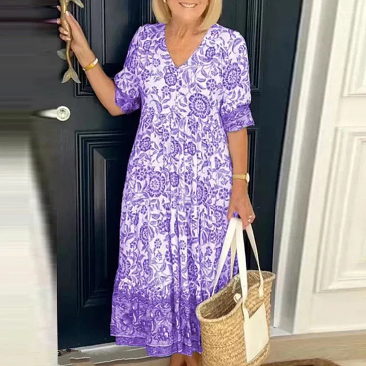 SONIA | ROBE À ENCOLURE EN V