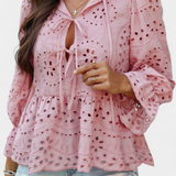 Kayden | Top Bohémien en Dentelle avec Coupe Fluide