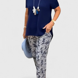 Ensemble Élégant Candelaria en Deux Pièces avec Coupe Structurée