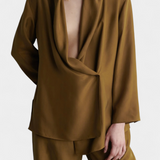 Ensemble Blazer à Revers et Pantalons Assortis Sue