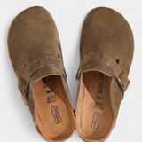 Aubree Sabots Unisex en Daim avec Boucle Ajustable