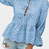 Kayden | Top Bohémien en Dentelle avec Coupe Fluide