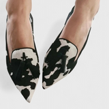 Mocassins Fermina Élégants avec Bout Aiguisé et Design Bicolore