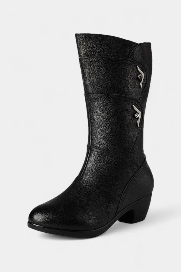 Bottines Hadley avec Fermeture Éclair et Semelle Matelassée