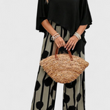 Ensemble Asymétrique Aleida avec Top et Pantalon Imprimé