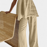 Lía Ensemble d'Été avec Top Ample et Pantalon Fluide