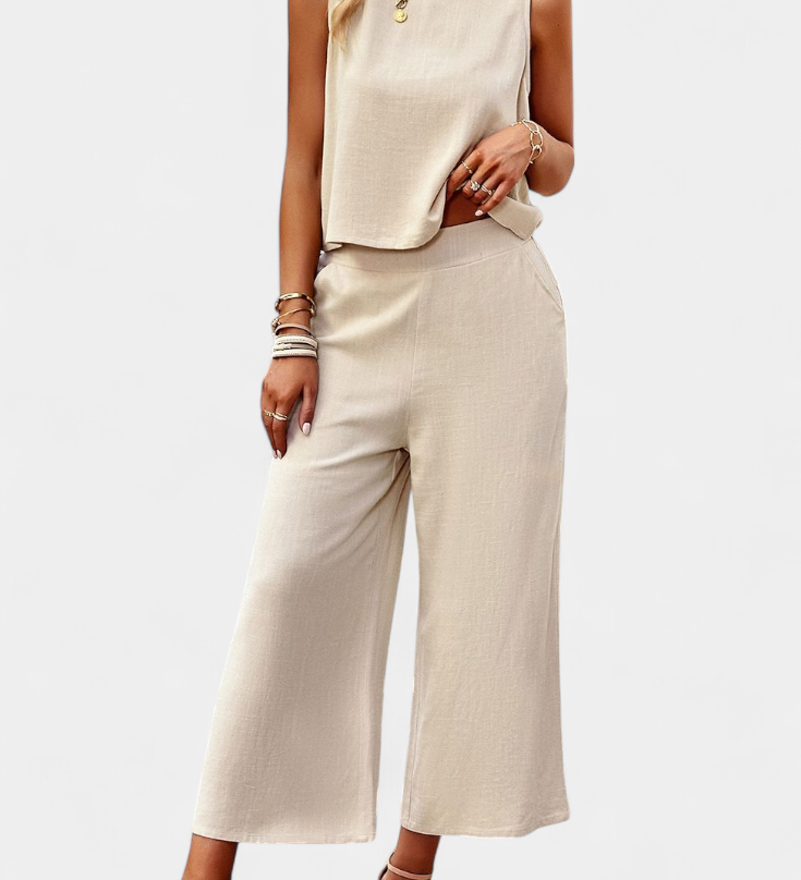 Ensemble Boho Lavinia en Lin et Coton