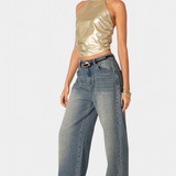 Anna | Top Halter Métallique Karter