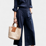 Ensemble Sabina Rose de Chemise Ample et Pantalons Capri