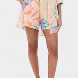 Lumina Ensemble Tropical avec Chemise Ample et Shorts Taille Haute