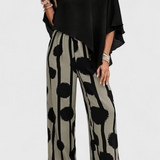 Ensemble Asymétrique Aleida avec Top et Pantalon Imprimé