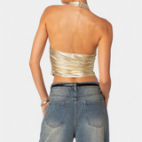 Anna | Top Halter Métallique Karter