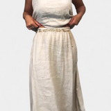 Ensemble Meliora en Lin et Coton avec Gilet Sans Manches et Jupe