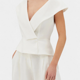 Ensemble Top Asymétrique et Pantalon Palazzo Hayden