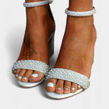 Sandales de Mariée Chelsea avec Lanières Filigranes