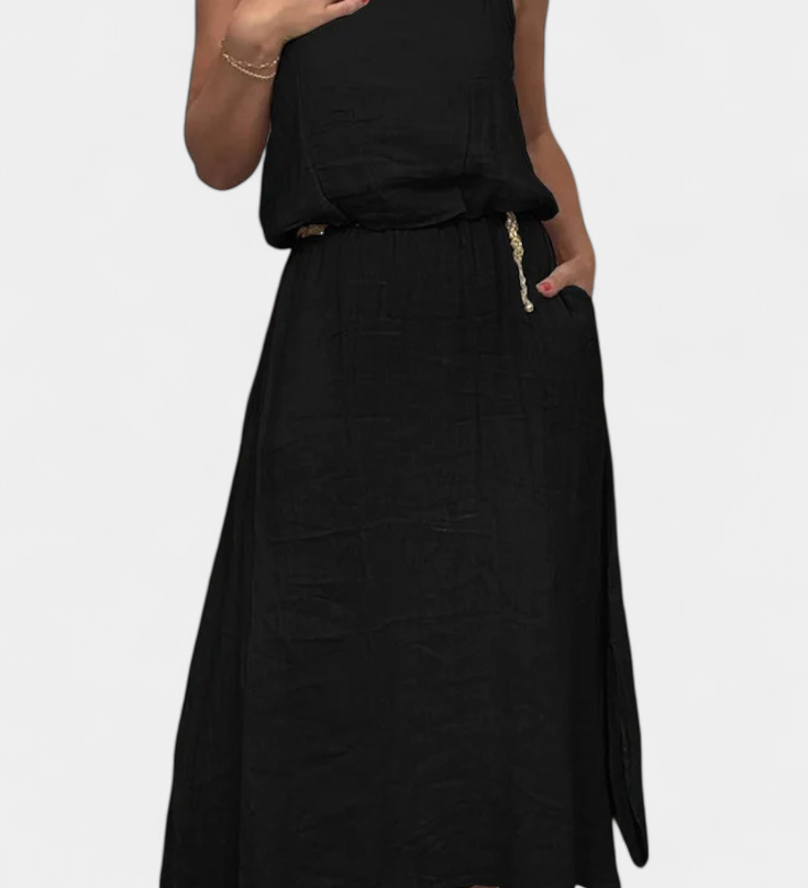 Ensemble Meliora en Lin et Coton avec Gilet Sans Manches et Jupe