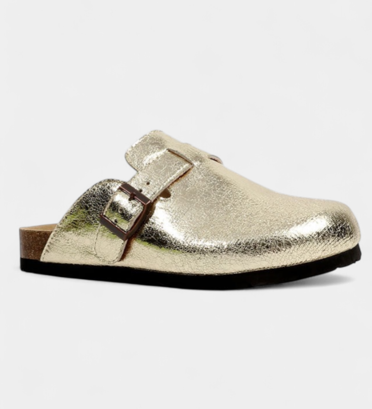 Aubree Sabots Unisex en Daim avec Boucle Ajustable