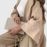 Ensemble Décontracté Caspian en Deux Pièces avec Kimono Long