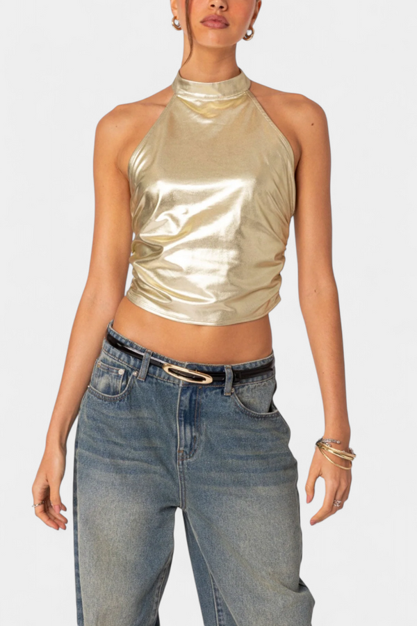 Anna | Top Halter Métallique Karter