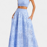 Danitza Ensemble Romantique en Dentelle Florale Découpée