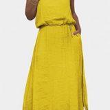 Ensemble Meliora en Lin et Coton avec Gilet Sans Manches et Jupe