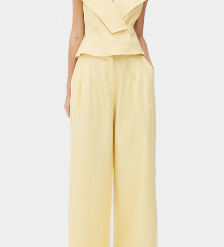 Ensemble Top Asymétrique et Pantalon Palazzo Hayden