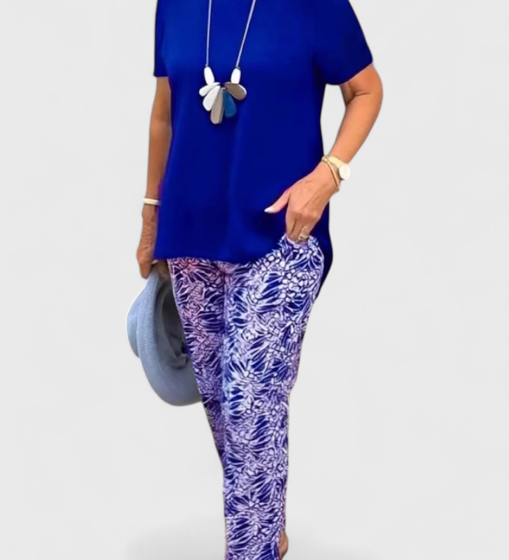 Ensemble Élégant Candelaria en Deux Pièces avec Coupe Structurée