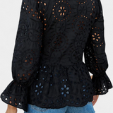 Kayden | Top Bohémien en Dentelle avec Coupe Fluide