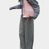 Elva Pantalons à Paillettes Taille Haute et Coupe Ample