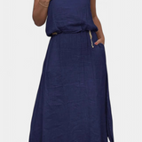 Ensemble Meliora en Lin et Coton avec Gilet Sans Manches et Jupe