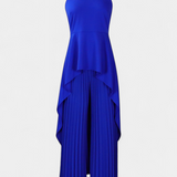 Ensemble Asymétrique Chrysoula avec Pantalon Plissé