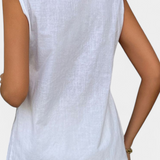 Ensemble Loren en Lin Sans Manches de Style Décontracté