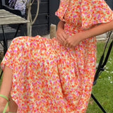 Pauline - Robe longue florale