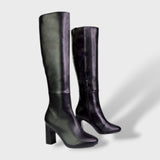 Bottes Hautes Femme Talon Large Élégantes