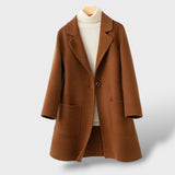 Manteau en Laine Style Coréen Femme