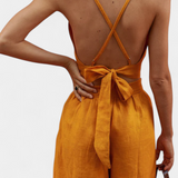 Valentina Ensemble de Gilet en Dentelle à Dos Nu et Pantalons Amples