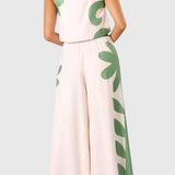 Ensemble Serafina Sans Manches Floral Boho