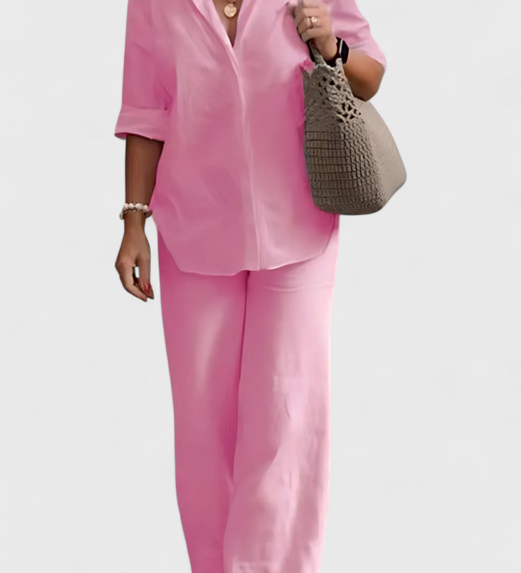 Ensemble Skye en Lin et Coton à Silhouette Décontractée