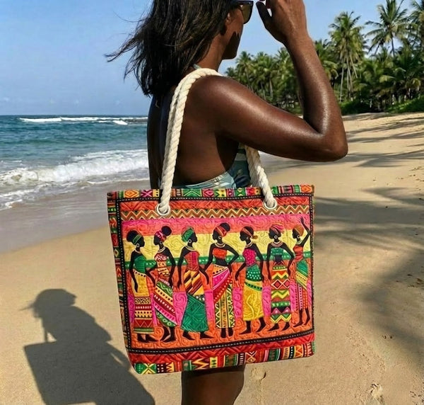 Sac de Plage Fait Main | Reines de Mélanine