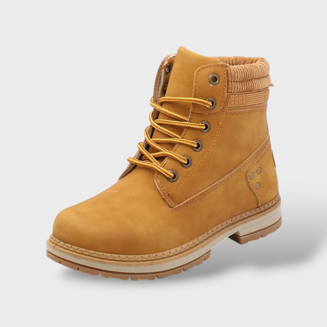 Bottines de Neige Femme avec Semelle Épaisse et Doublure Chaude