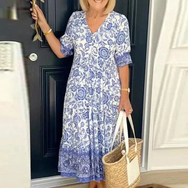 SONIA | ROBE À ENCOLURE EN V