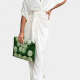 Ensemble Mayleen Croisé avec Nœud Frontal et Pantalon Droit